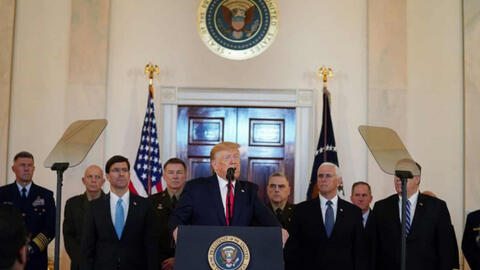 Tổng thống Donal Trump tuyên bố đang xem xét các lựa chọn để đáp trả Iran