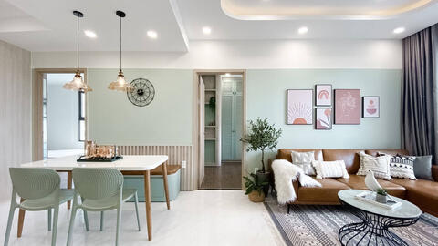 Căn hộ 85m2 tại TP.HCM thông thoáng nhờ thiết kế tối giản