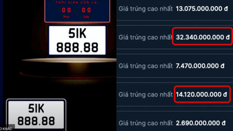 Đấu giá biển số được 133 tỷ nhưng mới thu gần 11 tỷ đồng: Cần phải xử phạt các "đại gia" bỏ cọc?