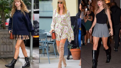 Ngắm cách Taylor Swift phối đồ với boots cao cổ, hẳn chị em liền muốn sắm ngay 1 đôi để diện mùa đông năm nay