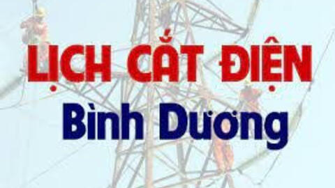Lịch cúp điện Bình Dương từ ngày 26/4 - 1/5/2021