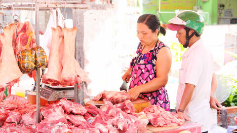 Giá thịt heo mảnh tăng lên 56.000-58.000 đồng/kg