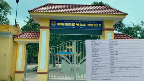 Đề nghị kỷ luật hiệu trưởng trường cấp 3 ở Hải Dương lạm thu gần 9 triệu đầu năm học