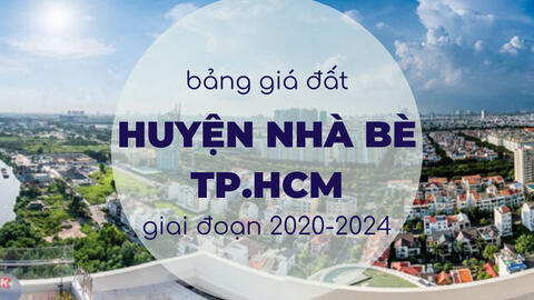 Bảng giá đất huyện Nhà Bè giai đoạn 2020-2024: Cao nhất 8 triệu đồng/m2