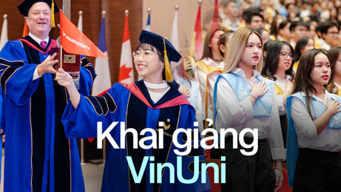 Toàn cảnh lễ khai giảng tại VinUni: Năm học mới, Hiệu trưởng mới và những dấu mốc mới!