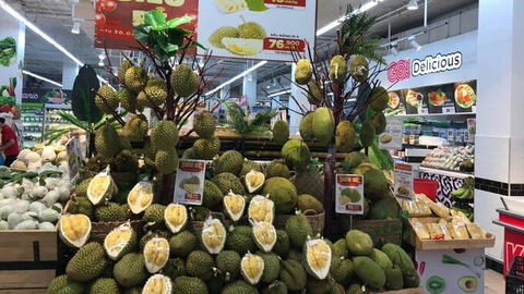 Các siêu thị, sàn thương mại điện tử hỗ trợ tiêu thụ sầu riêng