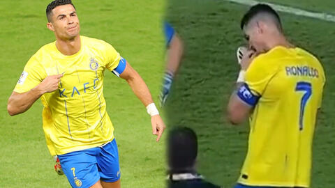 Ronaldo có hành động gây xúc động: Dùng miệng tháo dây giày cho đồng đội gặp chấn thương