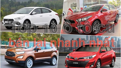 Top 10 mẫu ô tô cũ được ưa chuộng nhất tại Việt Nam