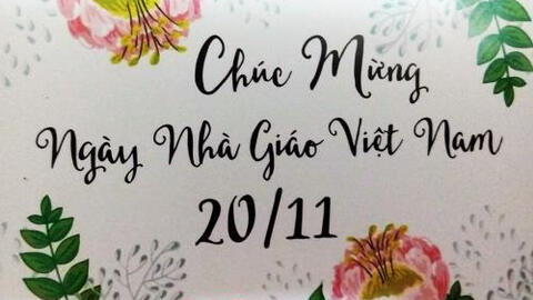 Lời chúc 20/11 hay nhất tri ân gửi đến thầy cô giáo