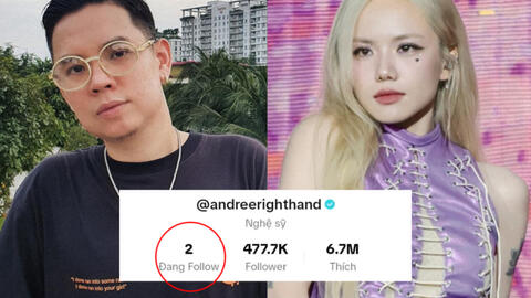 Andree nhập hội "chỉ follow mình em", theo dõi gái lạ không phải Phương Ly