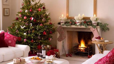 Trang trí phòng khách ấm cúng đón Noel