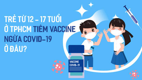 Trẻ từ 12 - 17 tuổi ở TP.HCM tiêm vaccine ngừa Covid-19 ở đâu?
