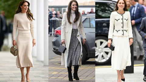 9 set chân váy dài cho thấy đẳng cấp biểu tượng thời trang của Vương phi Kate Middleton