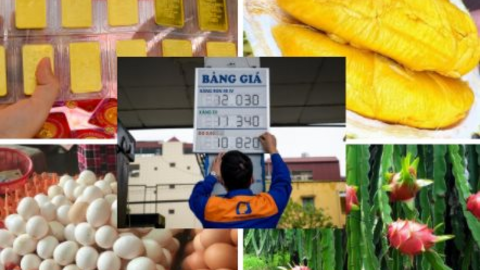 Tiêu dùng trong tuần: Giá vàng, xăng, thực phẩm đồng loạt tăng mạnh