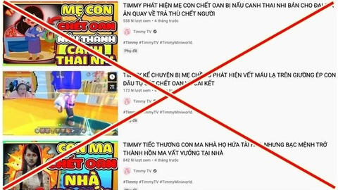 Yêu cầu YouTube gỡ kênh Timmy TV vì nguy hại đối với trẻ em