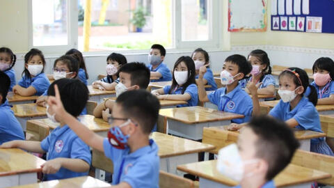 Trẻ nhiễm Covid-19 tăng gấp 3, trường học ở TP.HCM tăng cường nhiều biện pháp phòng dịch
