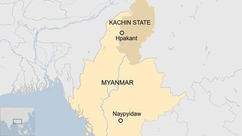 Thi thể xếp lớp tại hiện trường vụ sập mỏ ngọc bích ở Myanmar