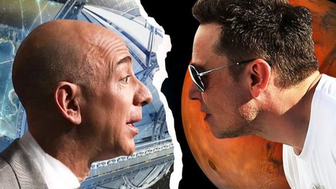 Elon Musk và Jeff Bezos cạnh tranh khốc liệt cuộc đua lên mặt trăng