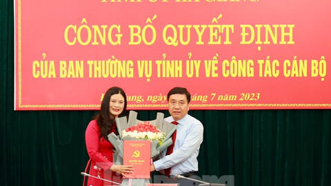 Bà Vương Ngọc Hà được bổ nhiệm giữ chức Trưởng ban Tuyên giáo Tỉnh ủy Hà Giang