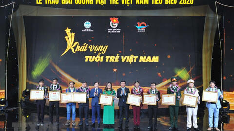 Tuyên dương 10 gương mặt trẻ Việt Nam tiêu biểu năm 2020