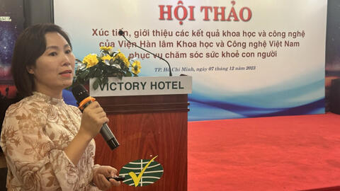 Xúc tiến, giới thiệu các kết quả khoa học và công nghệ  phục vụ chăm sóc sức khỏe con người