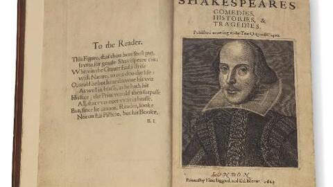 Gần 10 triệu USD cho bản sao tuyển tập kịch đầu tiên của Shakespeare