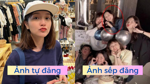"Kiếp nạn" của Hải Tú: Ảnh tự đăng thì xinh, cứ chụp hình tập thể với công ty là "xu"