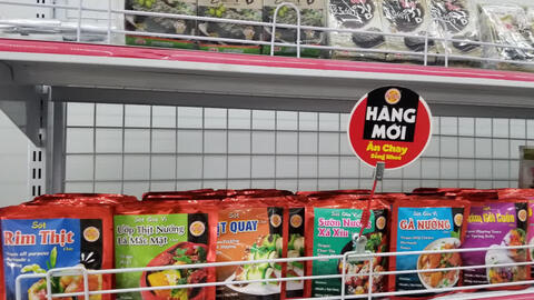 Thực phẩm chay hút khách ngày Rằm tháng 7 âm, giá tăng không đáng kể