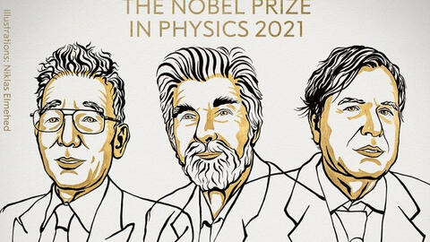 Nobel Vật lý 2021 cho ba nhà khoa học nghiên cứu về sự nóng lên toàn cầu