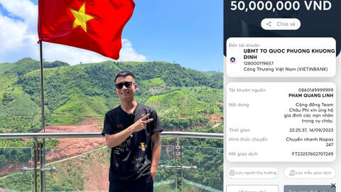 Quang Linh Vlog ủng hộ số tiền lớn cho nạn nhân vụ cháy chung cư mini, một điểm lạ khiến dân mạng nghi vấn