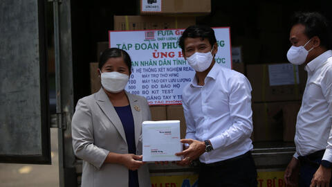Bình Phước được hỗ trợ hàng ngàn thiết bị y tế chống dịch COVID-19