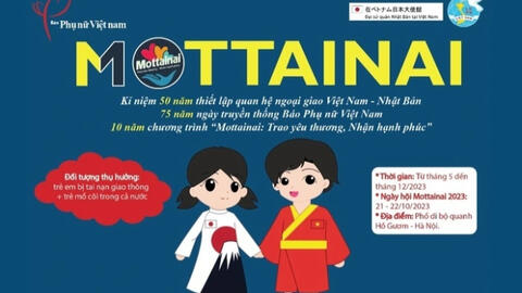 Báo Phụ nữ Việt Nam phát động chương trình Mottainai “Trao yêu thương - Nhận hạnh phúc”