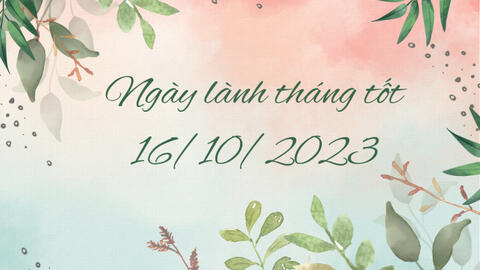 Xem ngày lành tháng tốt 16/10/2023: Không nên làm nhiều việc, cần tránh nhất là cưới hỏi, hôn thú