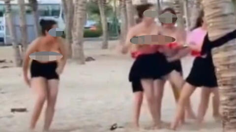 Chính quyền TP.Hạ Long vào cuộc xác minh nhóm phụ nữ chơi team building phản cảm