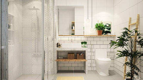 7 mẹo thiết kế để nhà tắm trở nên thoáng rộng
