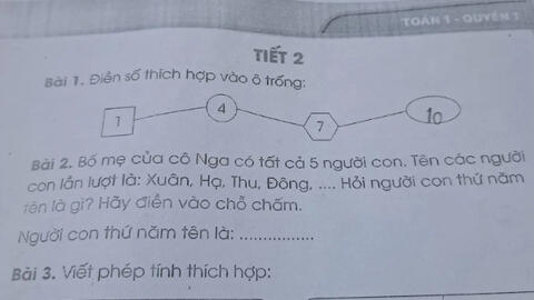 Bài Toán lớp 1 có đáp án rành rành ngay trước mắt nhưng nhiều phụ huynh bó tay: Nghe câu trả lời mà phì cười