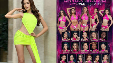 Lê Hoàng Phương trước giờ G Chung kết Miss Grand International: Dàn sao Việt đồng loạt ủng hộ, vị trí ở bảng dự đoán gây bất ngờ