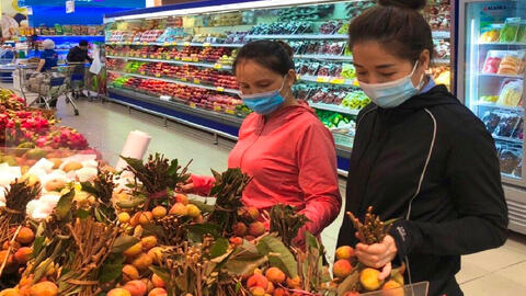 Giá vải thiều bán ở TP.HCM cao hơn Hà Nội khoảng 30.000 đồng/kg