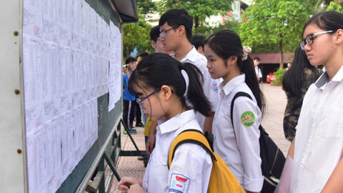 Hà Nội công bố điểm thi vào lớp 10