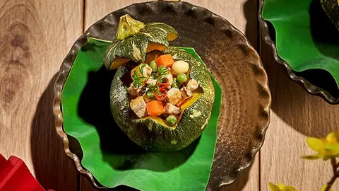 Món ngon mỗi ngày: Bí đỏ hấp hạt sen