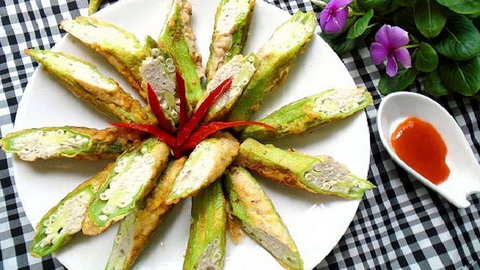 Món ngon mỗi ngày: Đậu bắp nhồi chiên giòn