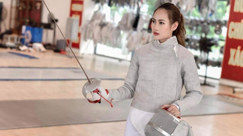 “Hot girl đấu kiếm” Lê Minh Hằng trở lại với SEA Games 31