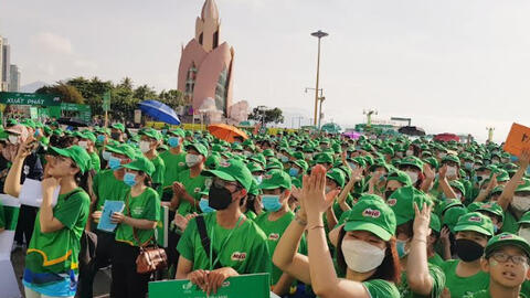 Trên 10.000 học sinh và phụ huynh Nha Trang tham gia "Ngày hội đi bộ Milo 2022" quảng bá hình ảnh du lịch Khánh Hòa