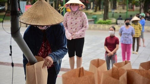 ATM gạo miễn phí ở Nghĩa Tân, Hà Nội tạm dừng hoạt động