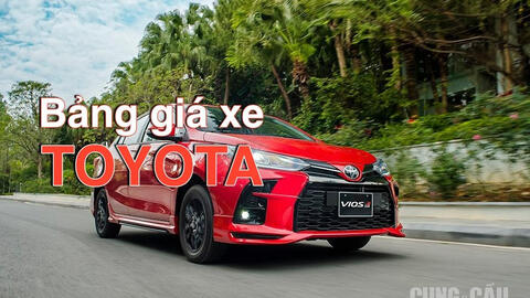 Bảng giá ô tô Toyota năm 2021 cập nhật mới nhất