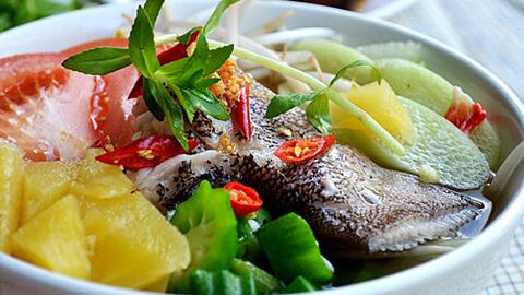 Canh chua cá bông lau cho ngày hè dịu mát