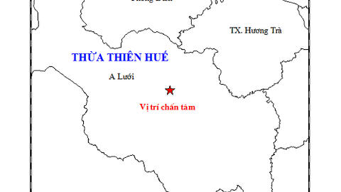 Thừa Thiên - Huế động đất lần thứ 26 trong vòng 5 năm