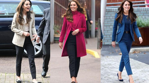 Vương phi Kate Middleton gợi ý 10 cách mặc quần ống đứng chuẩn thanh lịch cho phụ nữ trên 40 tuổi