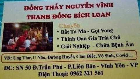 Cô đồng gọi hồn chữa bệnh COVID-19 bị phạt 12,5 triệu đồng