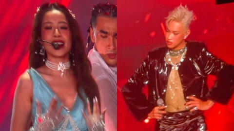 Chi Pu và Pháp Kiều cùng đu bay trên sân khấu Rap Việt Concert,  đọ dáng khi catwalk cực 'slay'!